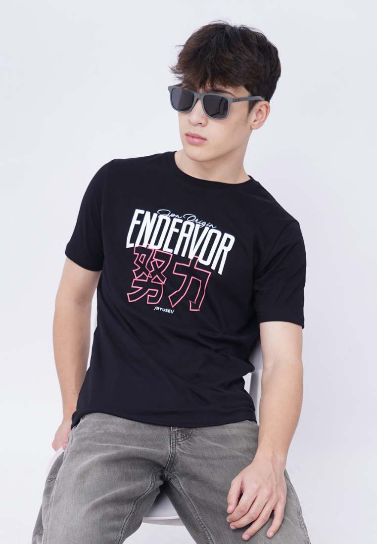 Ryusei Kaos Pria Endeavor Black