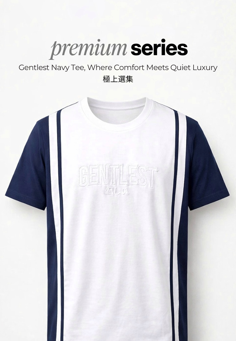 Ryusei Kaos Pria Gentlest CMB Navy