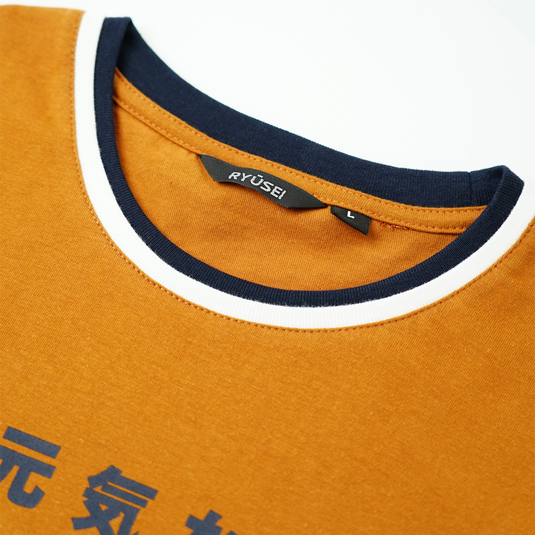 Ryusei Kaos Pria Hirakata Mustard