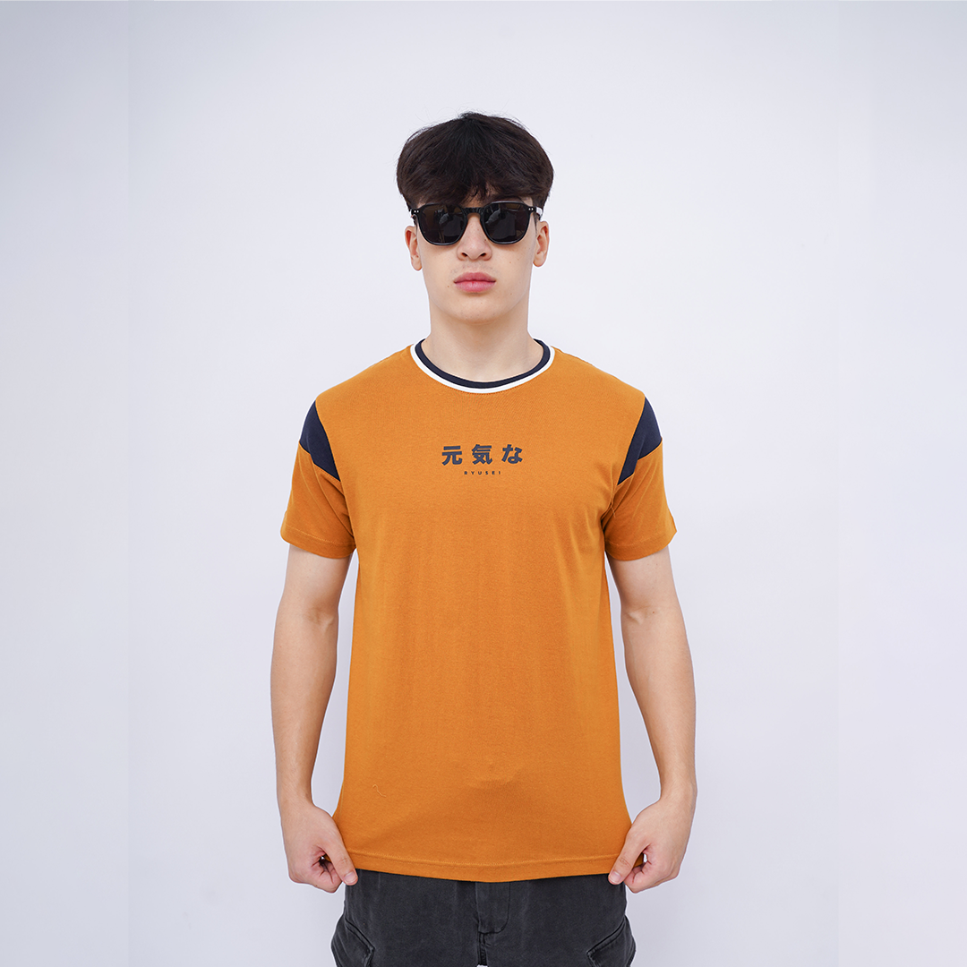 Ryusei Kaos Pria Hirakata Mustard