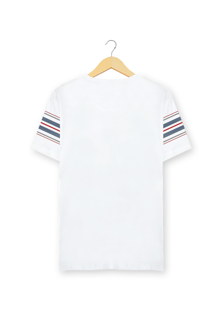 Ryusei Kaos Pria Hiratsuka Stripe White