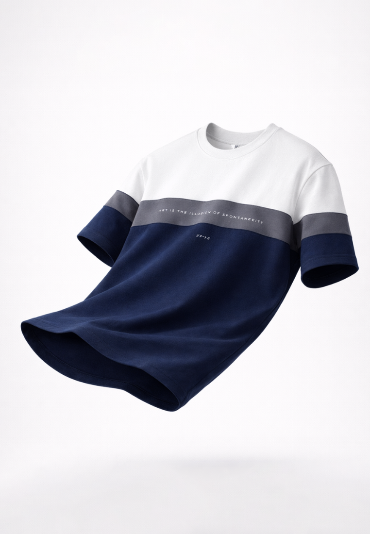 Ryusei Tshirt Ilussion CMB Navy