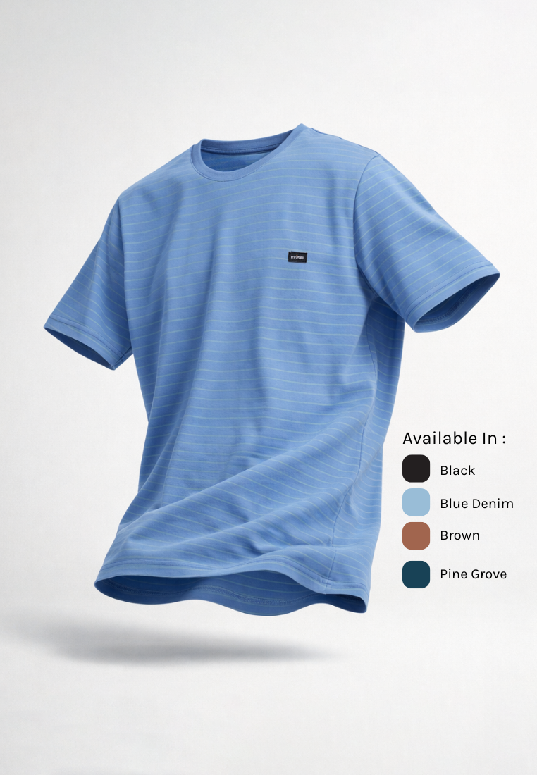 Ryusei Kaos Pria Kitagawa Stripe