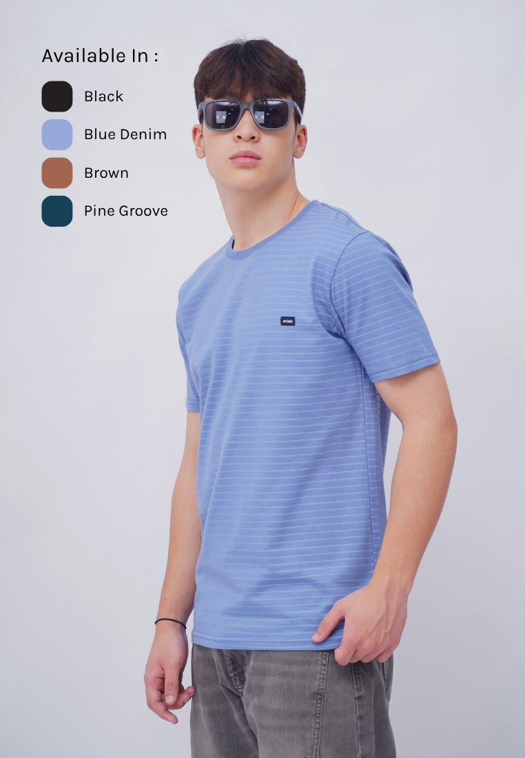 Ryusei Kaos Pria Kitagawa Stripe