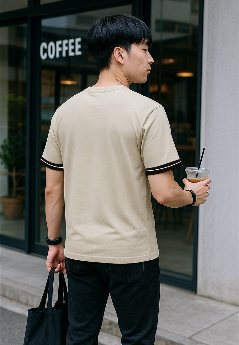 Ryusei Kaos Pria Kitakami CMB Light Brown