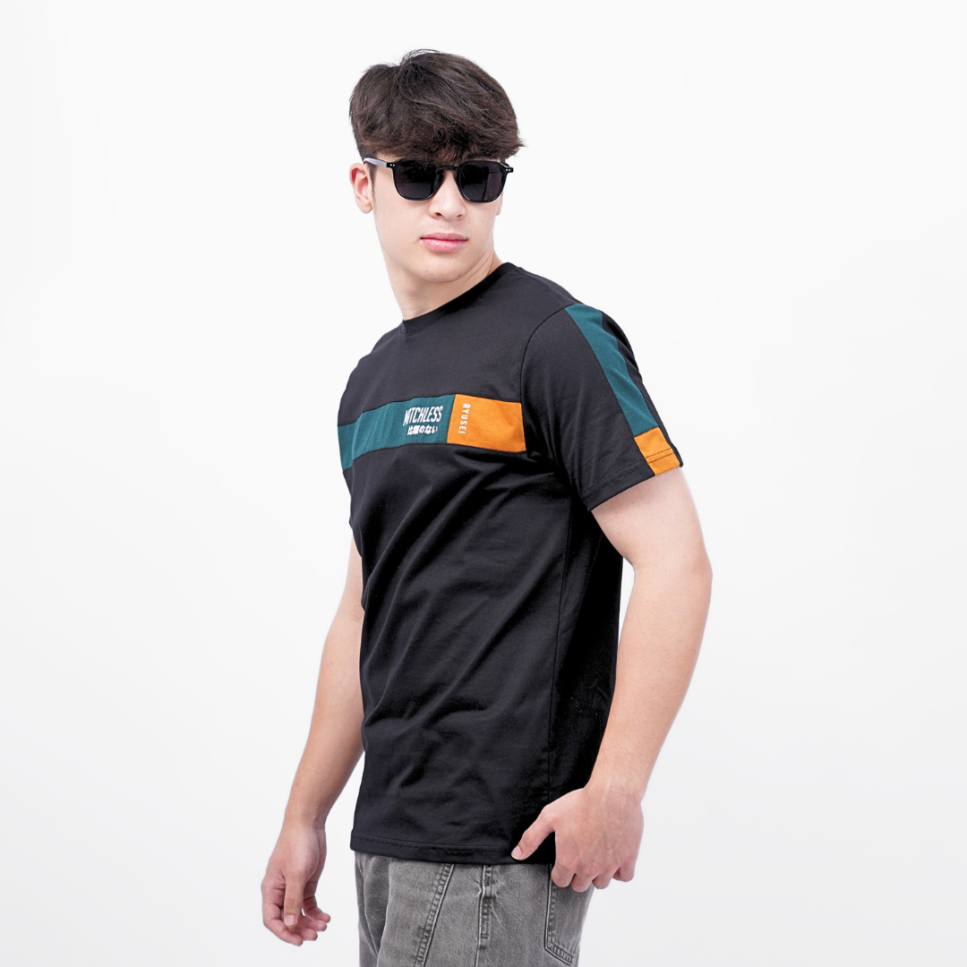 Ryusei Kaos Pria Matchless CMB Black