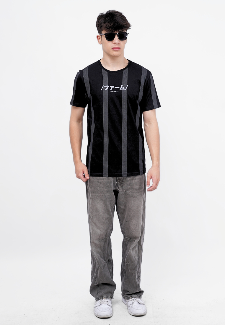 Ryusei Kaos Pria Nagahari Black