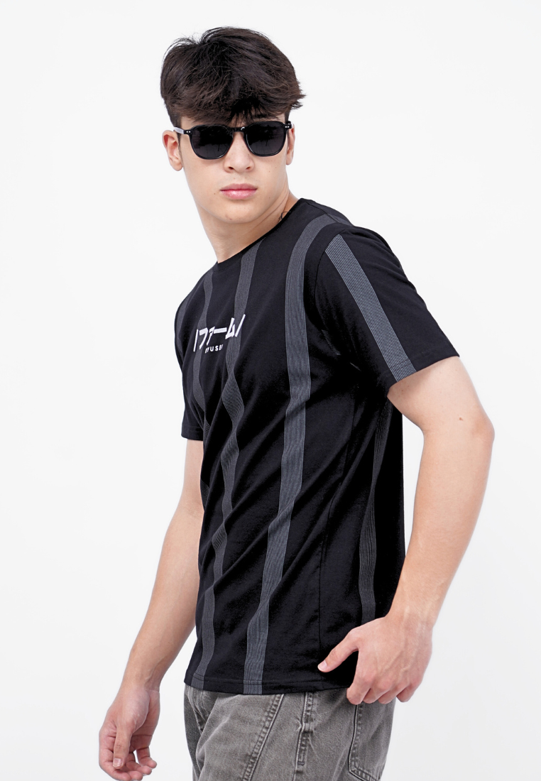 Ryusei Kaos Pria Nagahari Black