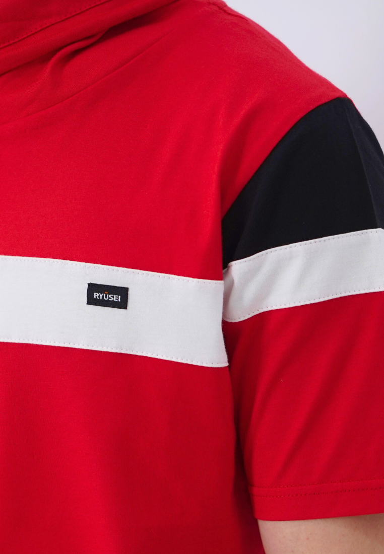 Ryusei Kaos Pria Turtleneck Nandito Ka CMB Red