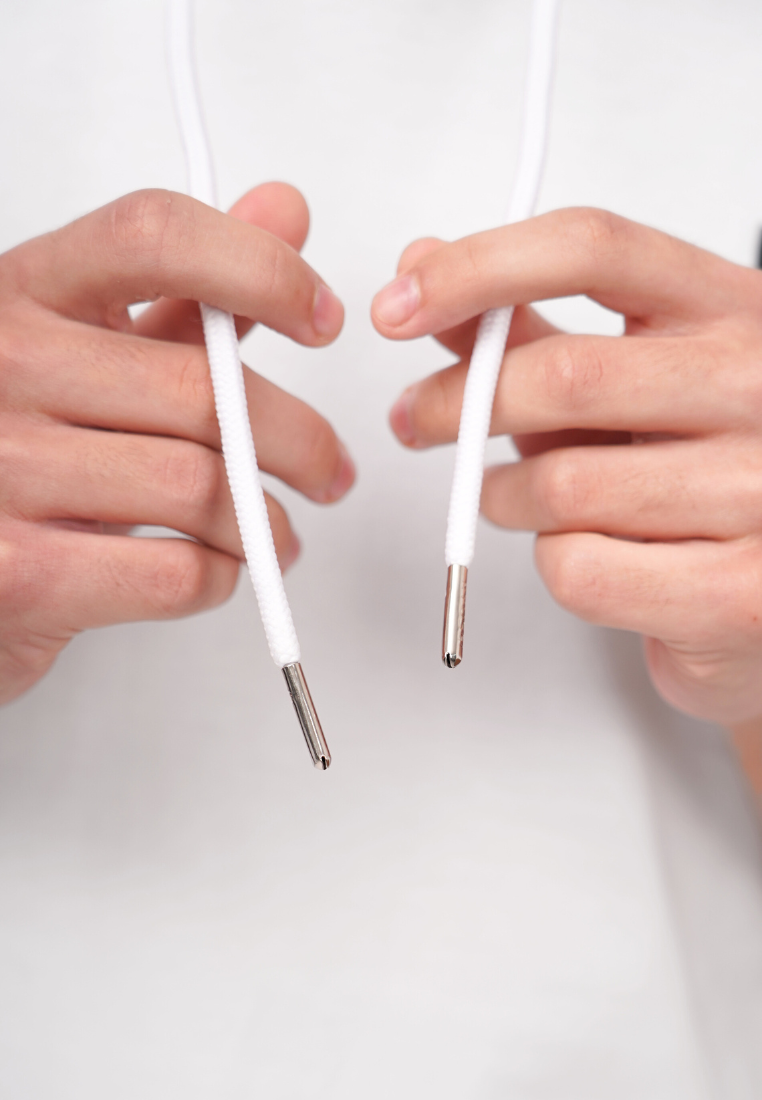 Ryusei Kaos Pria Turtleneck Nandito Kou CMB White