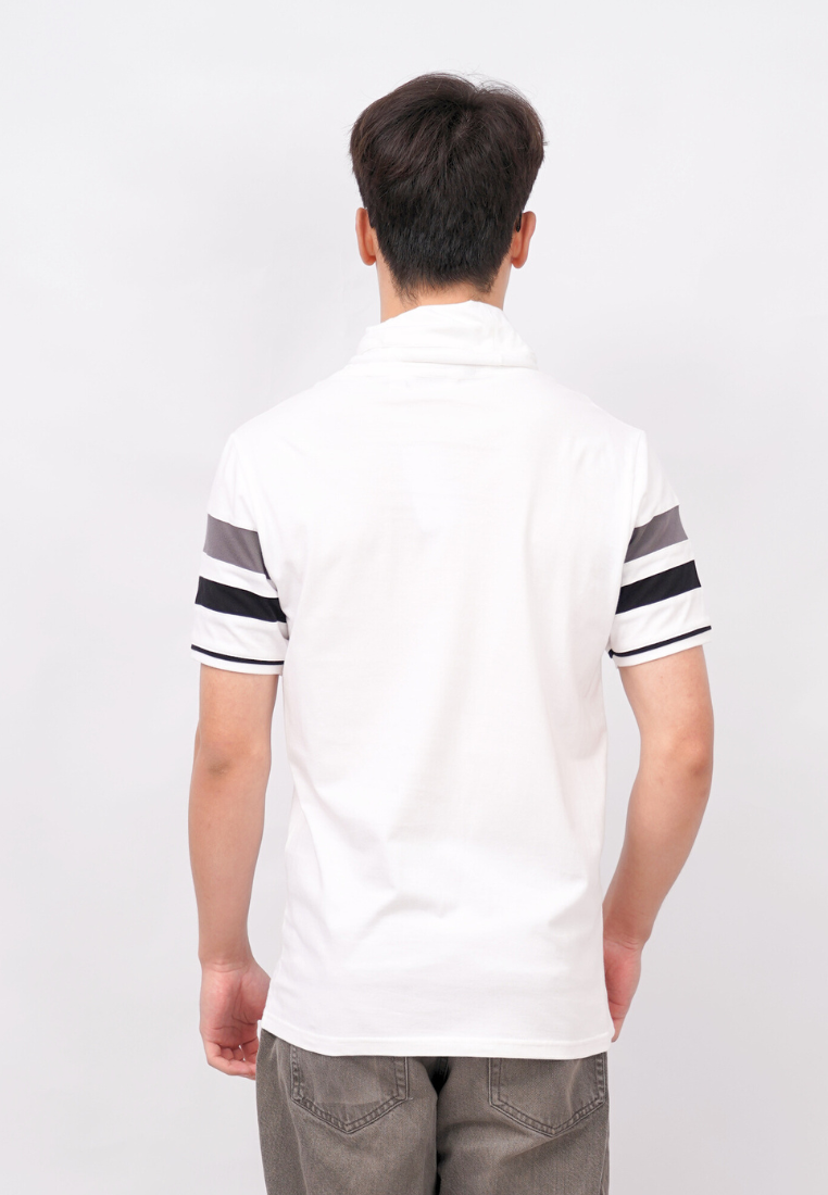 Ryusei Kaos Pria Turtleneck Nandito Kou CMB White