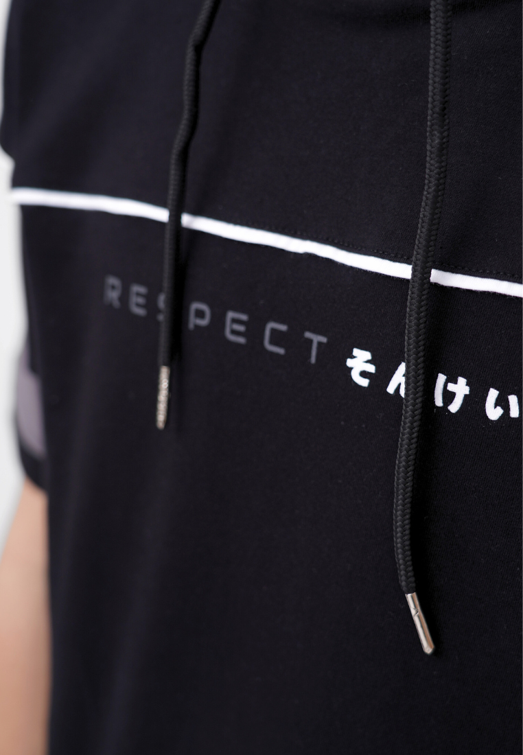 Ryusei Kaos Pria Turtleneck Nandito Respect CMB Black