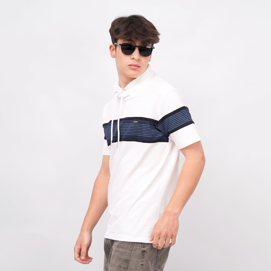 Ryusei Kaos Pria Turtleneck Nandito Tan CMB White