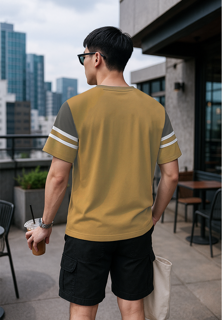 Ryusei Kaos Pria Nishioji CMB Light Brown