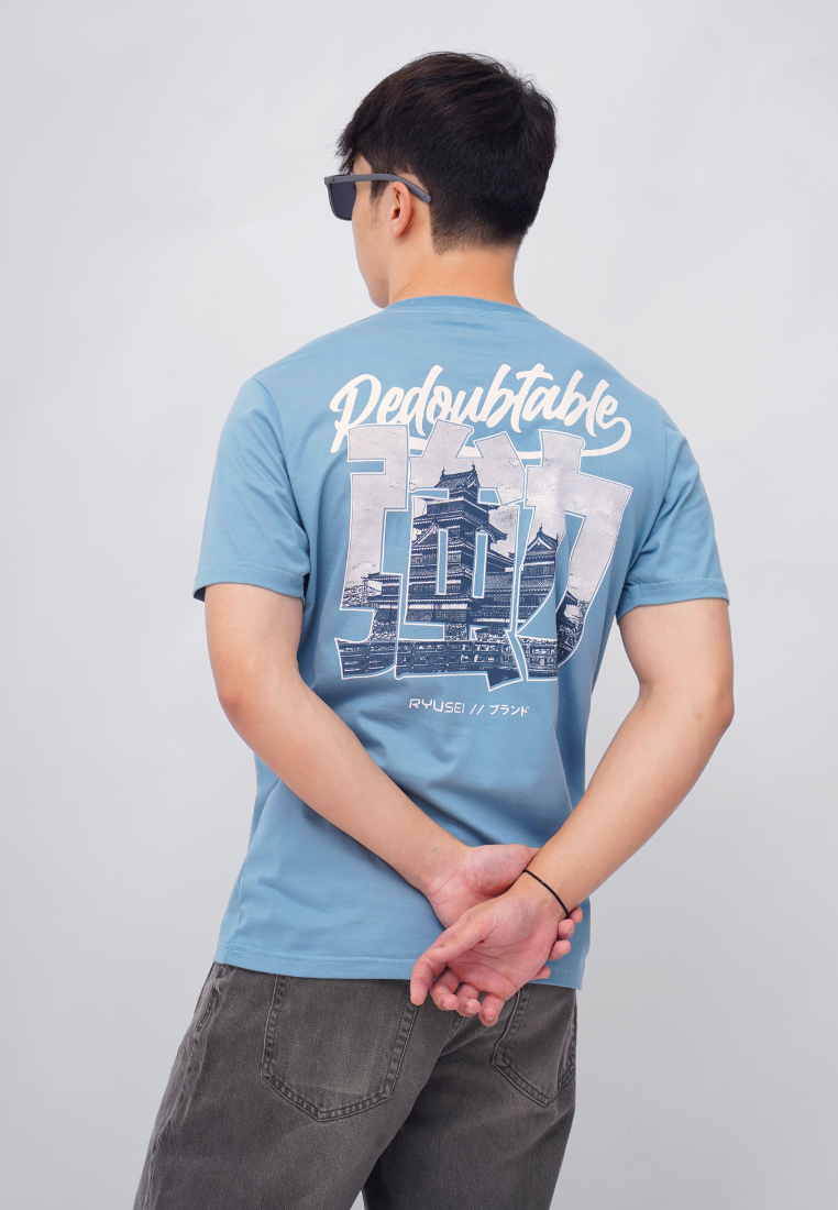 Ryusei Kaos Pria Redoubtable Smoke Blue