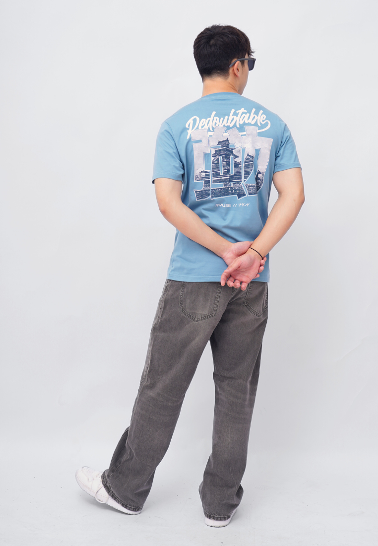 Ryusei Kaos Pria Redoubtable Smoke Blue