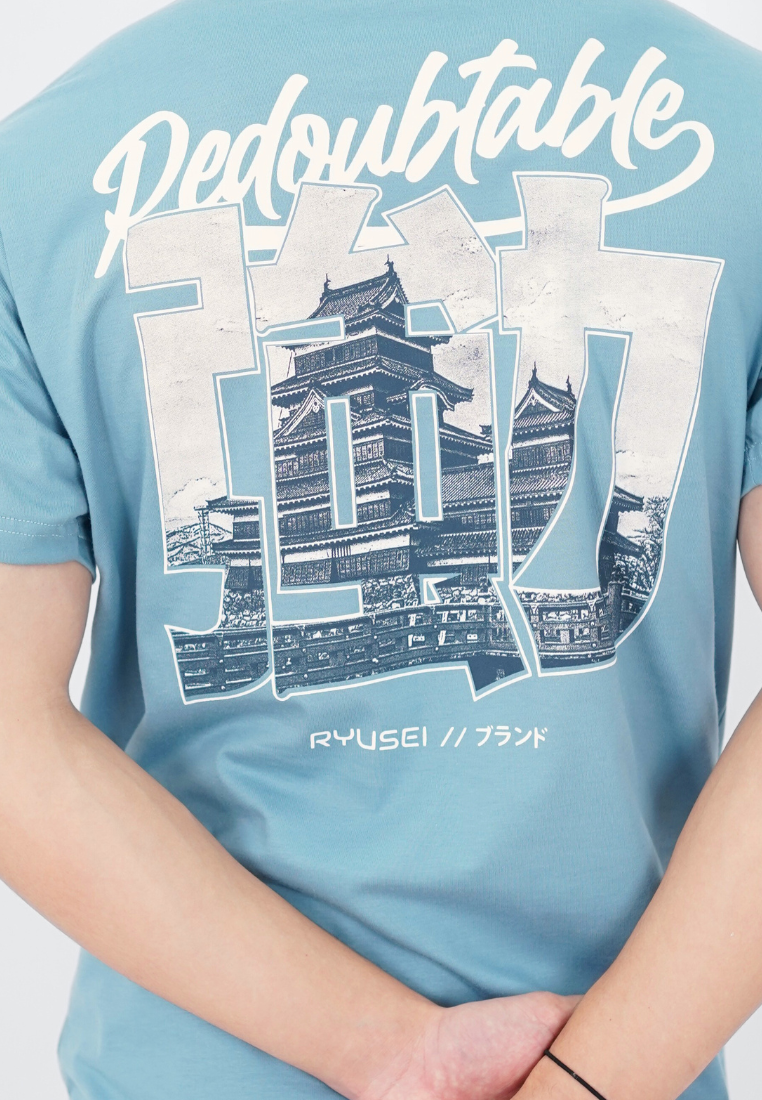 Ryusei Kaos Pria Redoubtable Smoke Blue