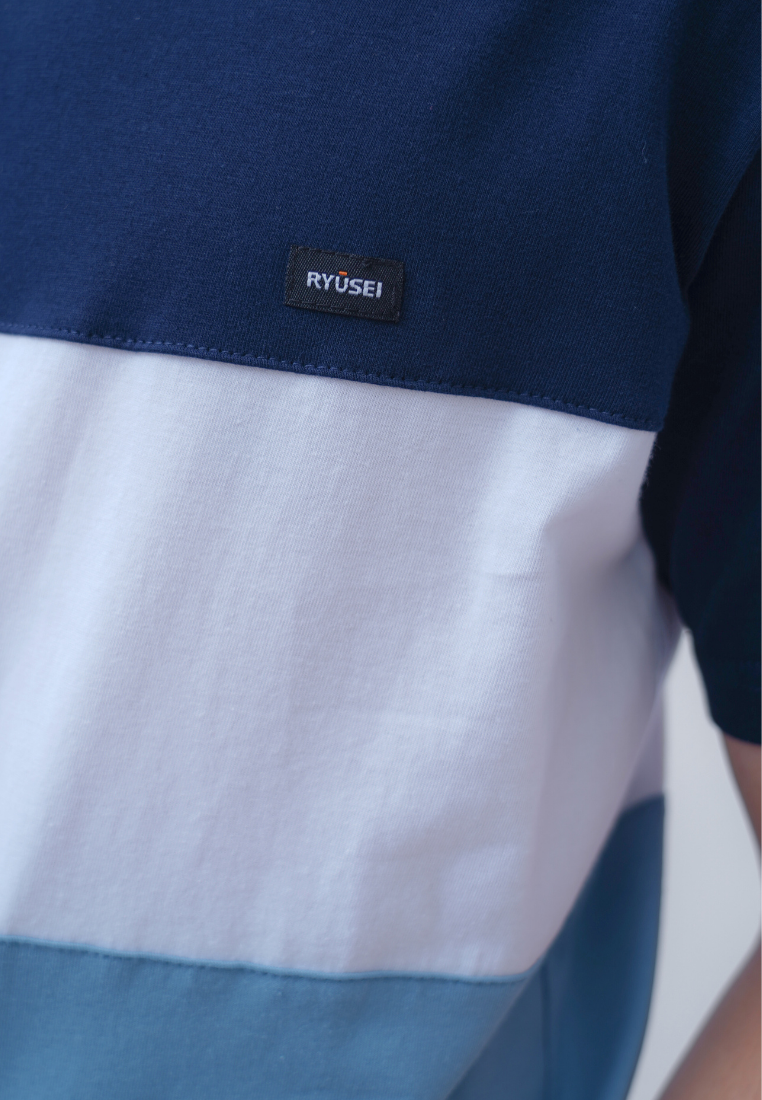 Ryusei Kaos Pria Reiji CMB Smoke Blue
