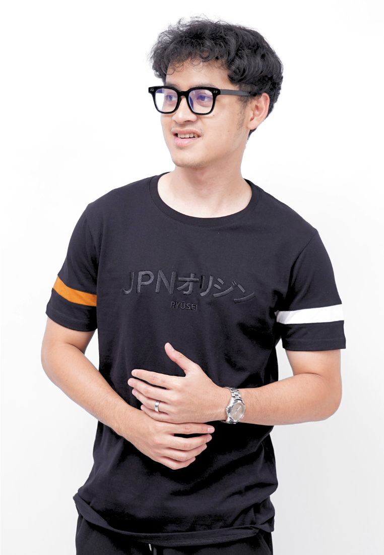 Ryusei Kaos Pria Renji CMB Black