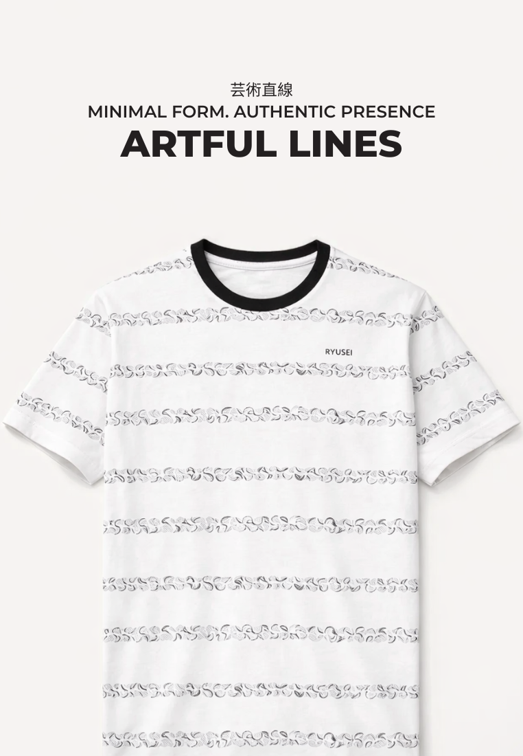 Ryusei Kaos Pria Shimajiri FP White