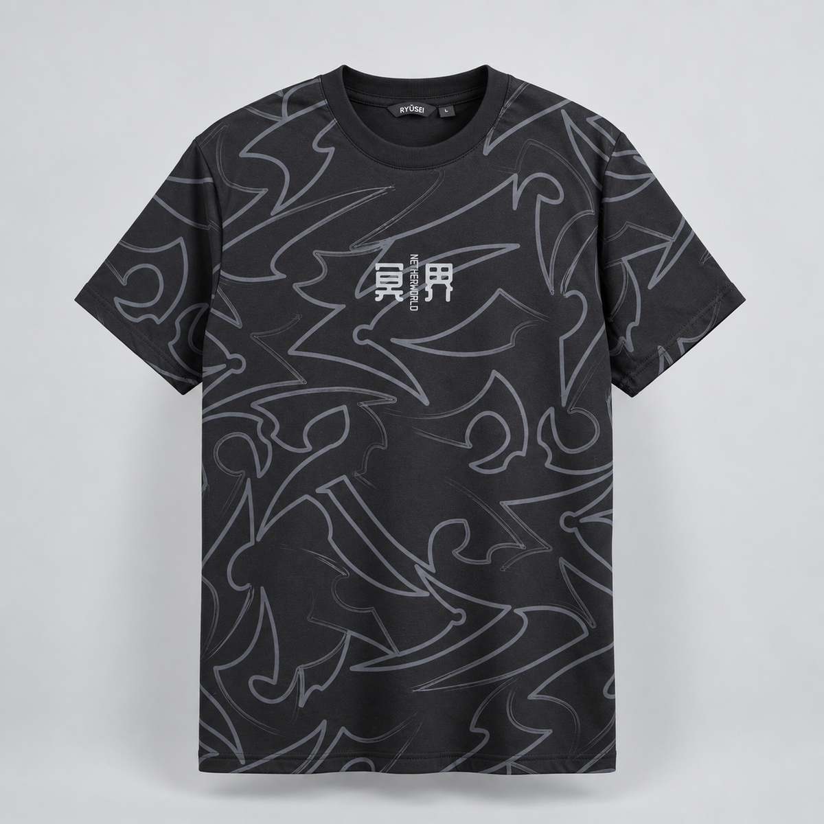 Ryusei Kaos Pria Shinkawa Black