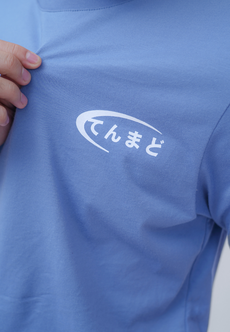 Ryusei Kaos Pria Sky Light Blue Denim