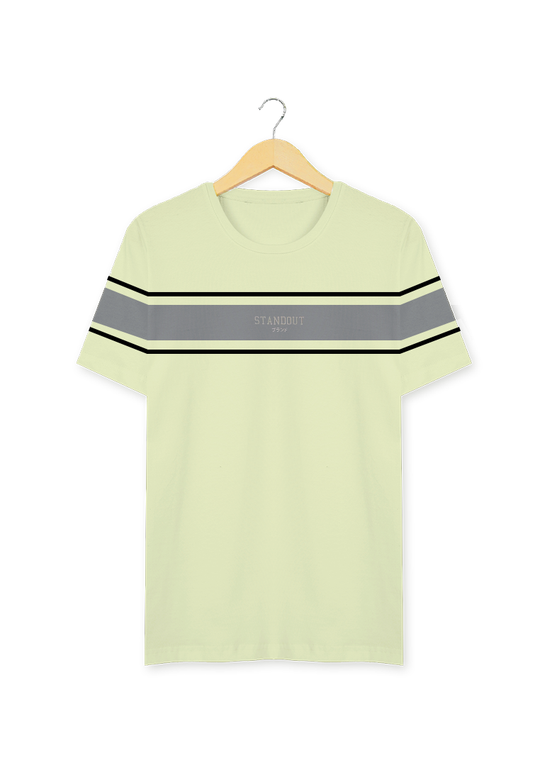 Ryusei Kaos Pria Standout Pale Green