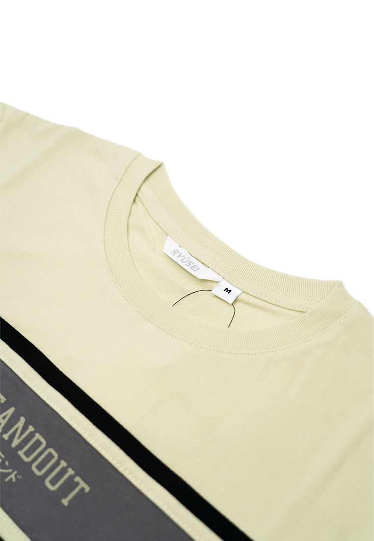 Ryusei Kaos Pria Standout Pale Green