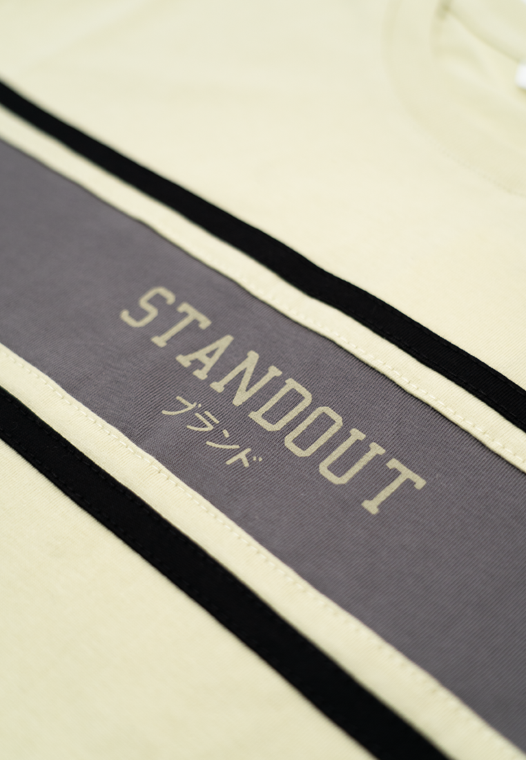 Ryusei Kaos Pria Standout Pale Green