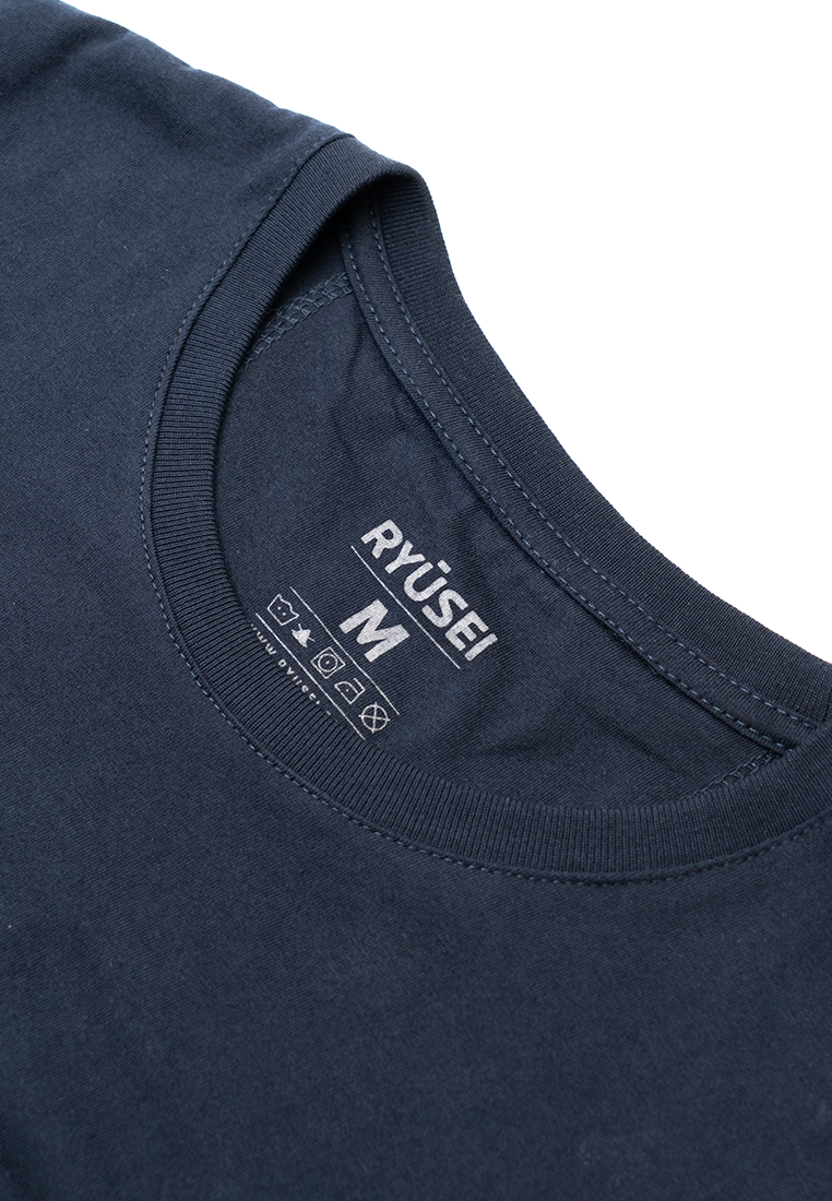 Ryusei Kaos Pria Summer FP Navy