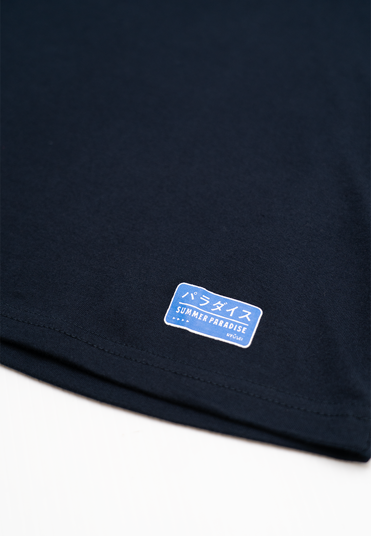 Ryusei Kaos Pria Summer FP Navy