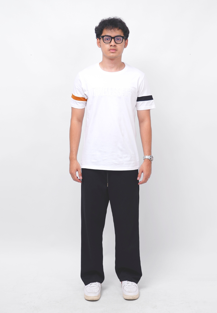 Ryusei Kaos Pria Timeless White