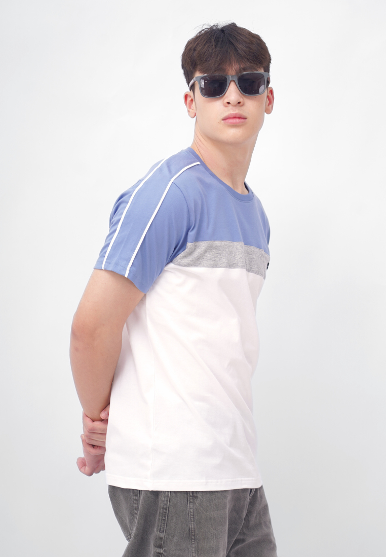 Ryusei Kaos Pria Tsh Men Toyokawa CMB Blue Denim