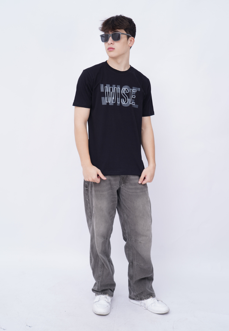 Ryusei Kaos Pria Wise Black