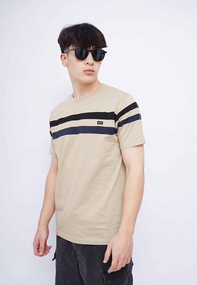 Ryusei Kaos Pria Yagaki CMB Light Brown