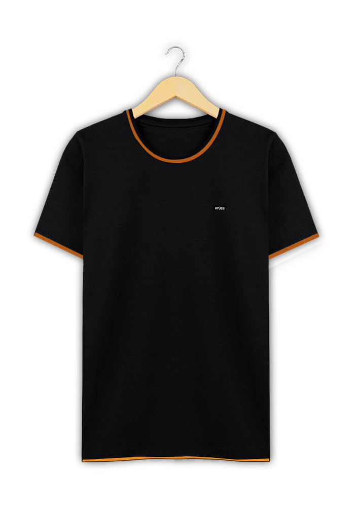 Ryusei Tshirt Hayama Black Stripe Mustard - Ryusei T-Shirt