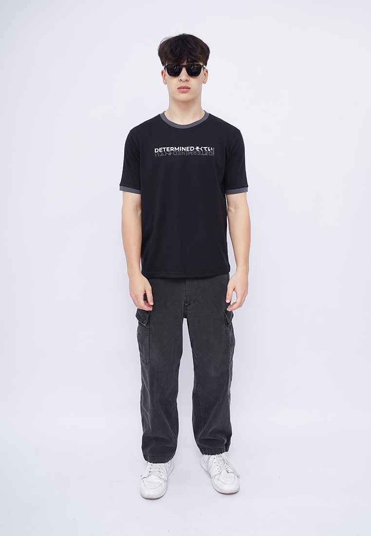 Ryusei Kaos Pria Determined Black