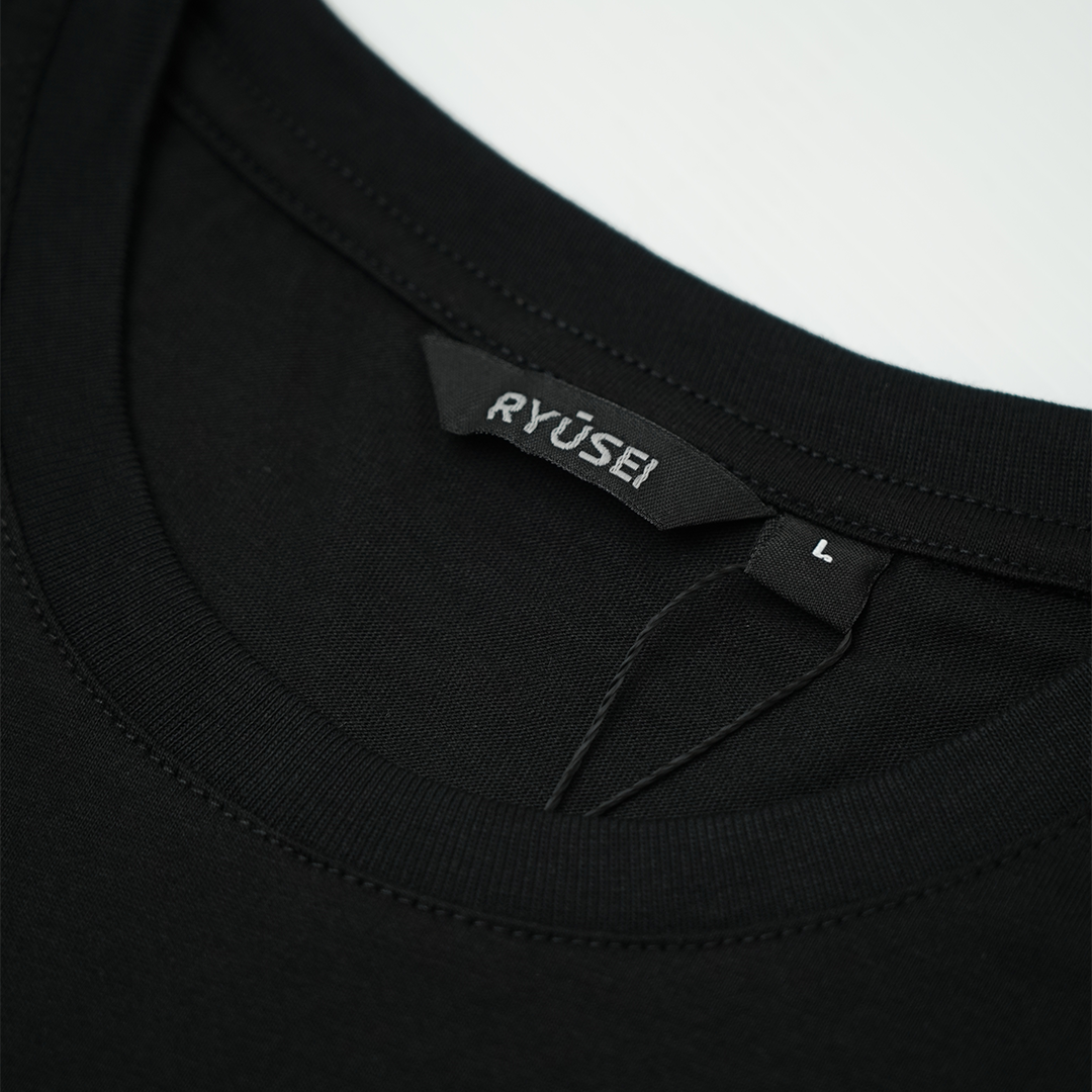 Ryusei Kaos Pria Ginza CMB Black