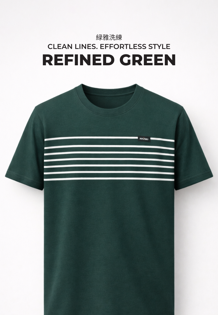 Ryusei Kaos Pria Hiroshi CMB Green