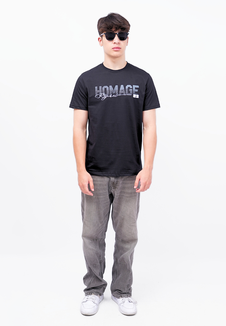 Ryusei Kaos Pria Homage Black