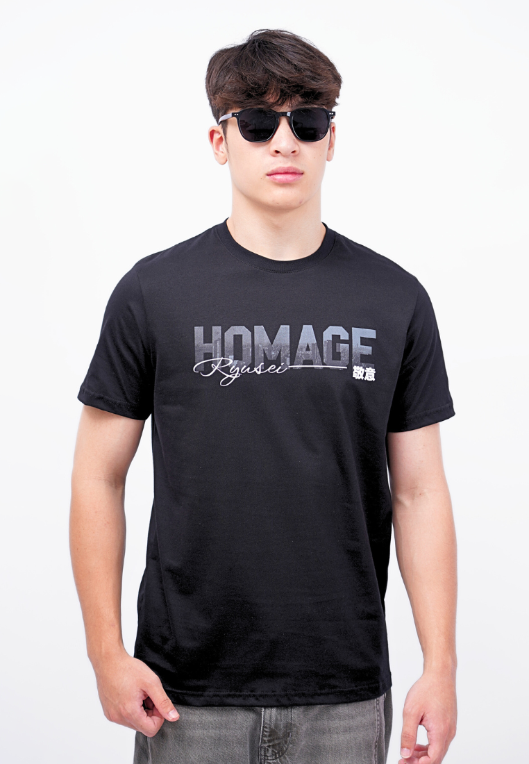 Ryusei Kaos Pria Homage Black