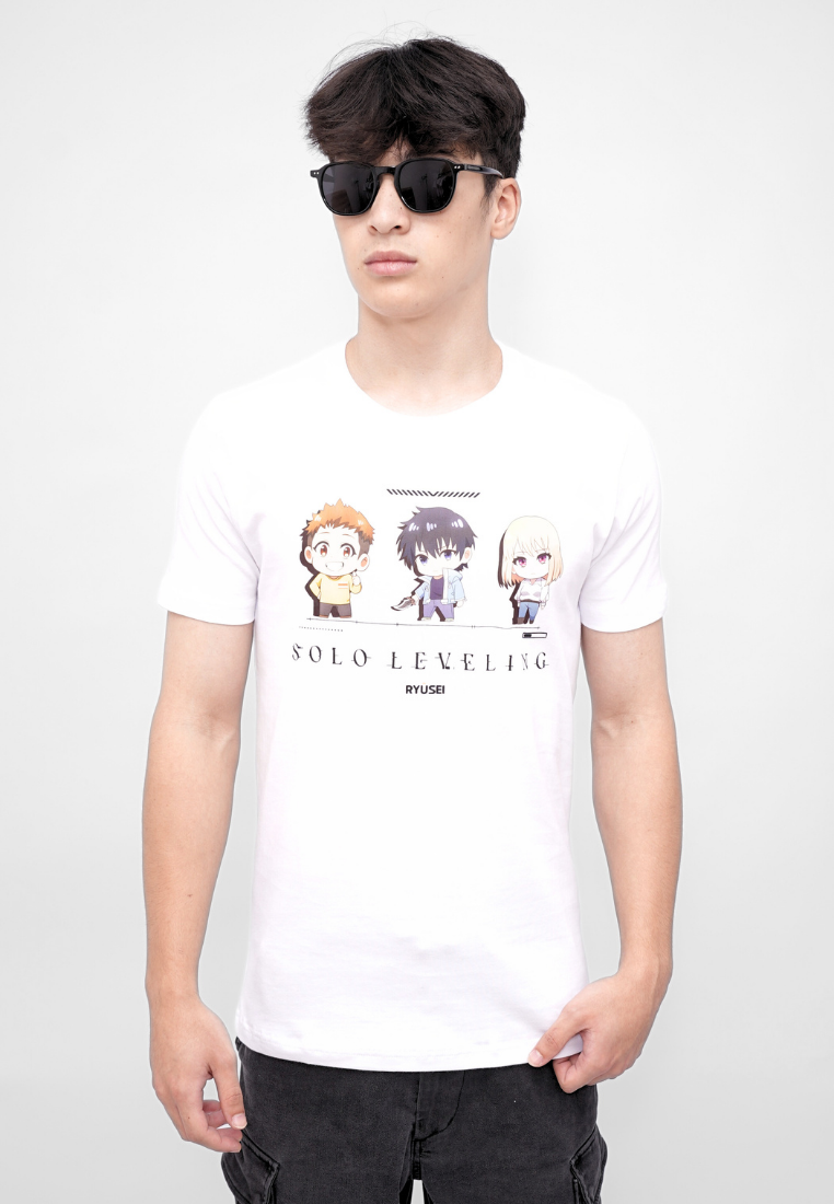 Ryusei x Solo Leveling | T-shirt Hunt Bound White