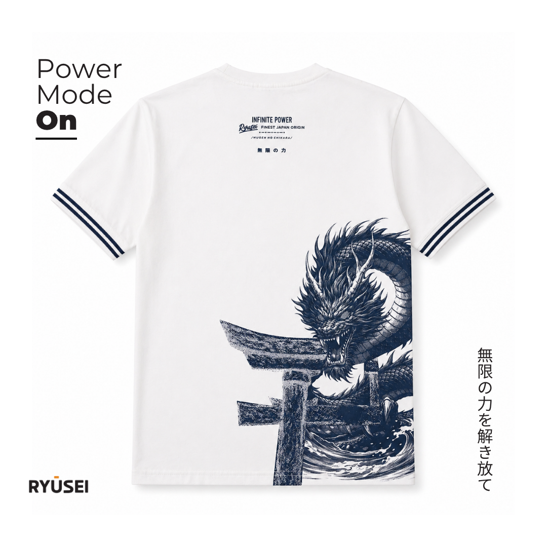 Ryusei Kaos Pria Infinite White