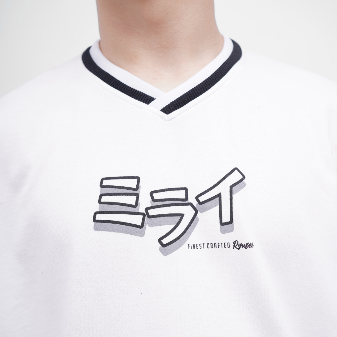 Ryusei Kaos Boxy Oversize Akira White