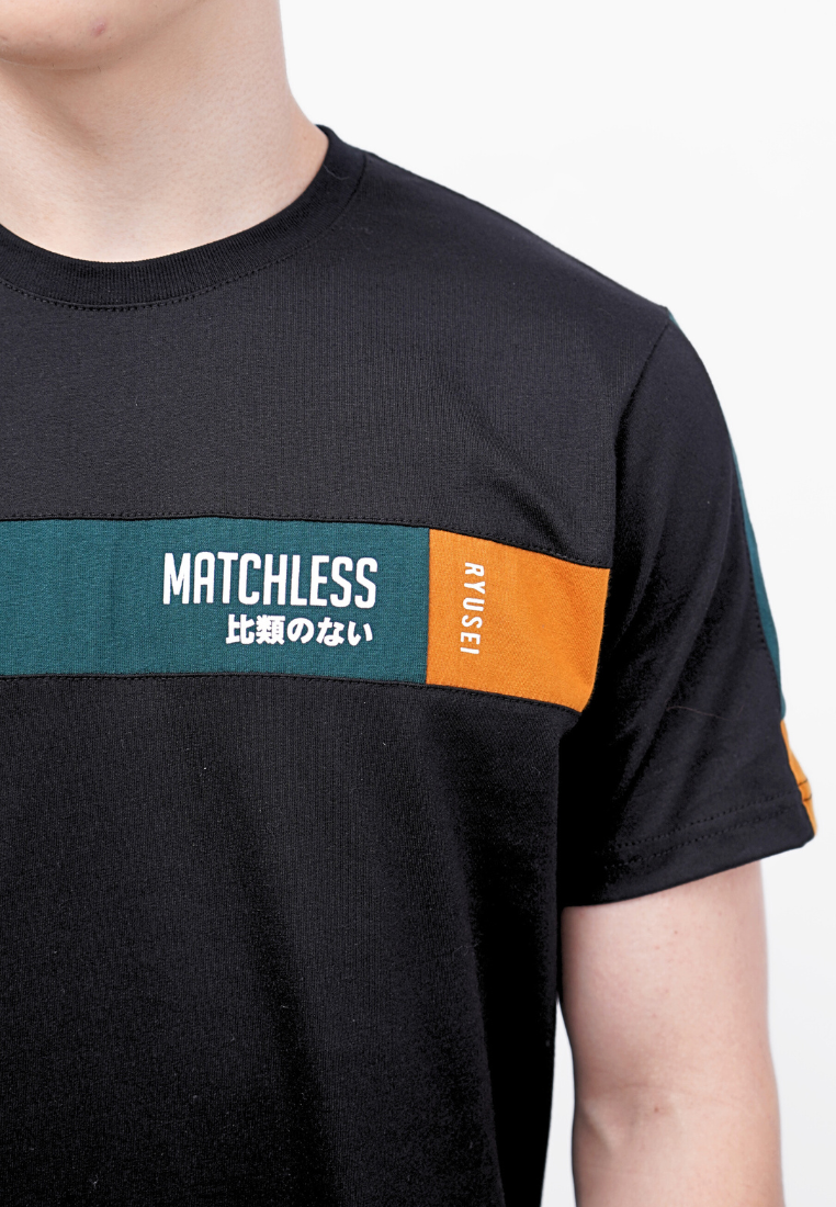 Ryusei Kaos Pria Matchless CMB Black