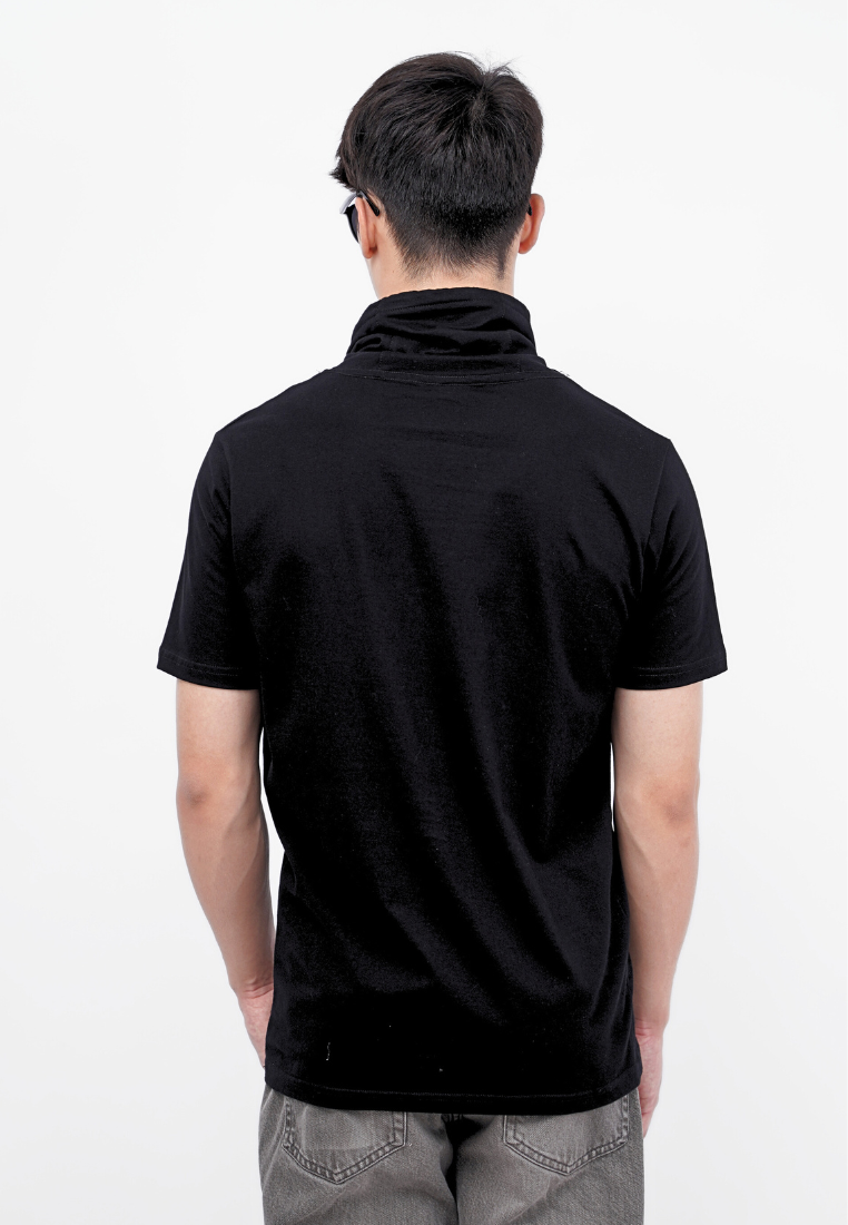 Ryusei Kaos Pria Turtleneck Nandito Hyo Black