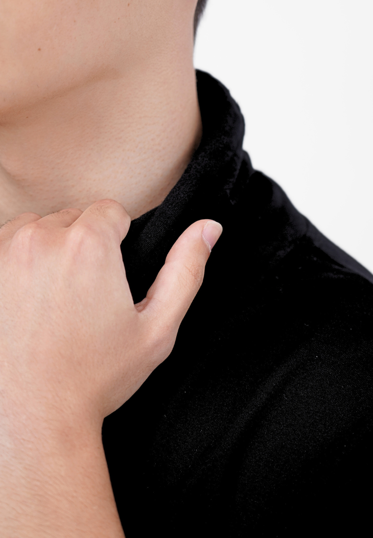 Ryusei Kaos Pria Turtleneck Nandito Hyo Black