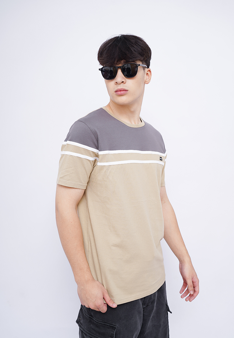 Ryusei Kaos Pria Nishioji CMB Light Brown