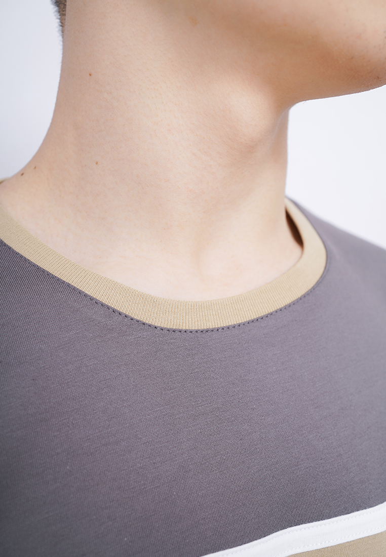 Ryusei Kaos Pria Nishioji CMB Light Brown