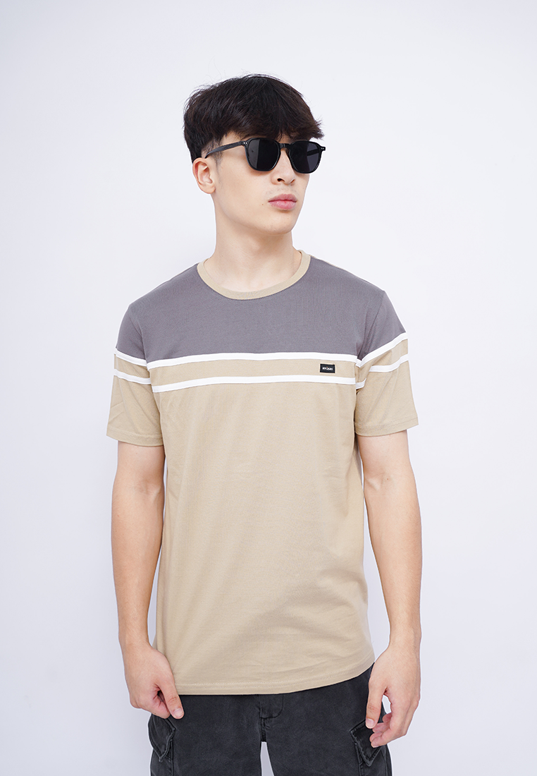 Ryusei Kaos Pria Nishioji CMB Light Brown